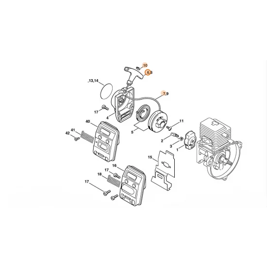 STIHL  Uchwyt ElastoStart, Ø 2,7 mm 0000 190 3403
